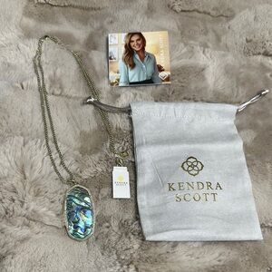 Kendra Scott Abalone Shell Pendant Necklace
